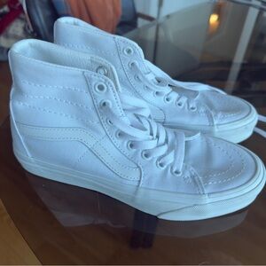 White High-Top Vans Sneakers